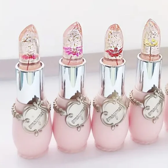 Light Pink Flower 1 Color Changing Pink Floral Jelly Lipstick Giftable New in Bo - Picture 2 of 3